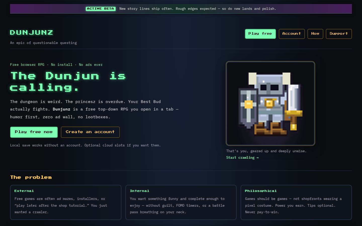 Dunjunz hero